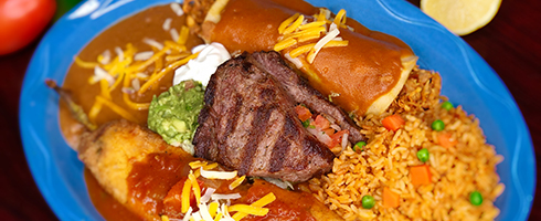 Plato Pancho Villa at Guadalajara Grill, Bar, & Table Side Salsa in Tucson Arizona. Plato Pancho Villa at Guadalajara Grill, Bar, & Table Side Salsa in Tucson Arizona.